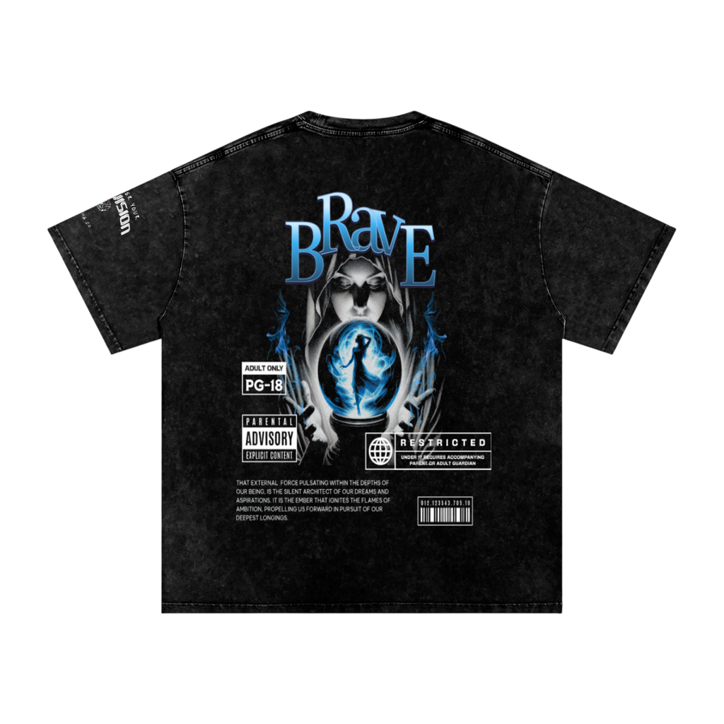 "Brave" TrueVision Collab Vintage Tee