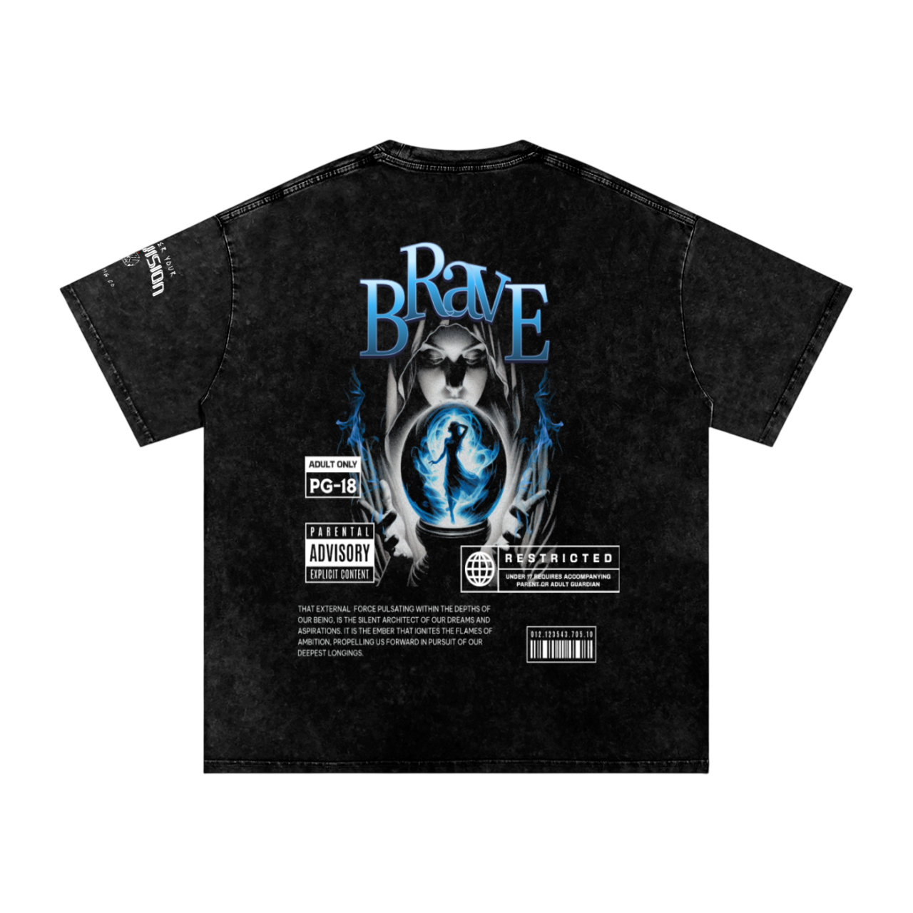 "Brave" TrueVision Collab Vintage Tee