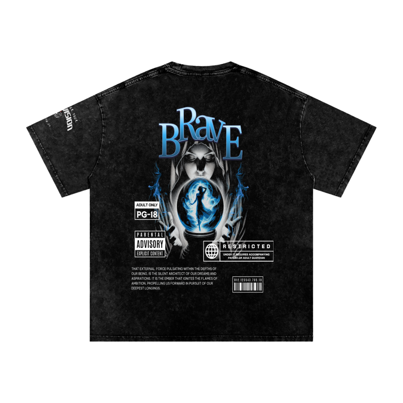 "Brave" TrueVision Collab Vintage Tee