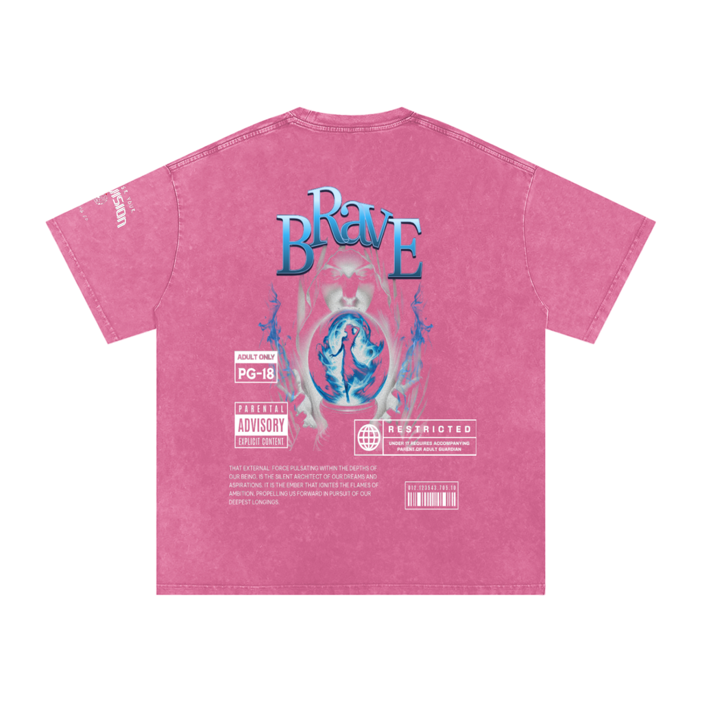 "Brave" TrueVision Collab Vintage Tee