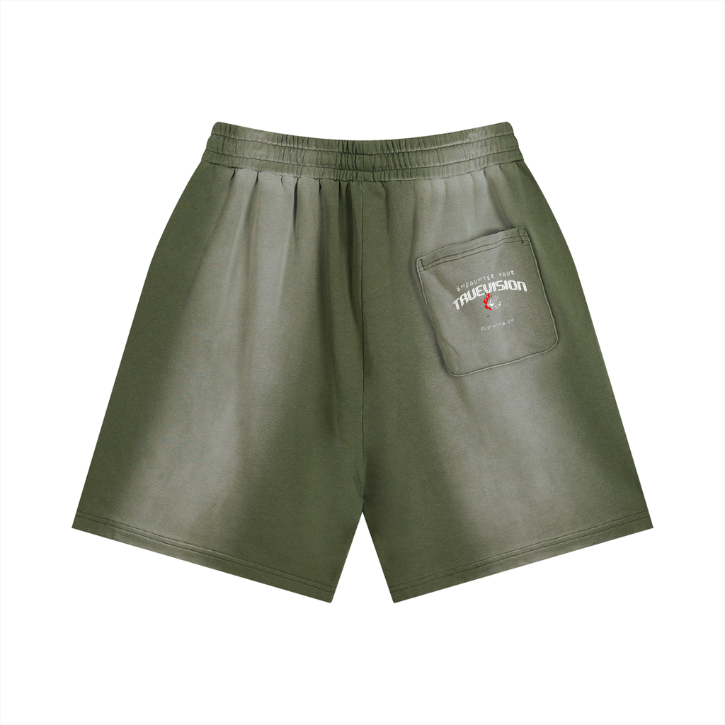"GET YA MONEY UP" TrueVision Collab Vintage Shorts
