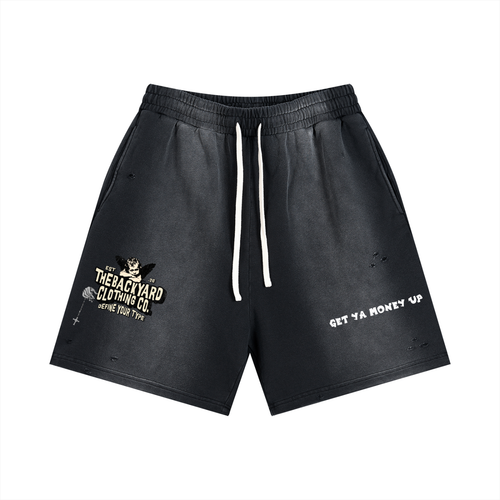 "GET YA MONEY UP" TrueVision Collab Vintage Shorts